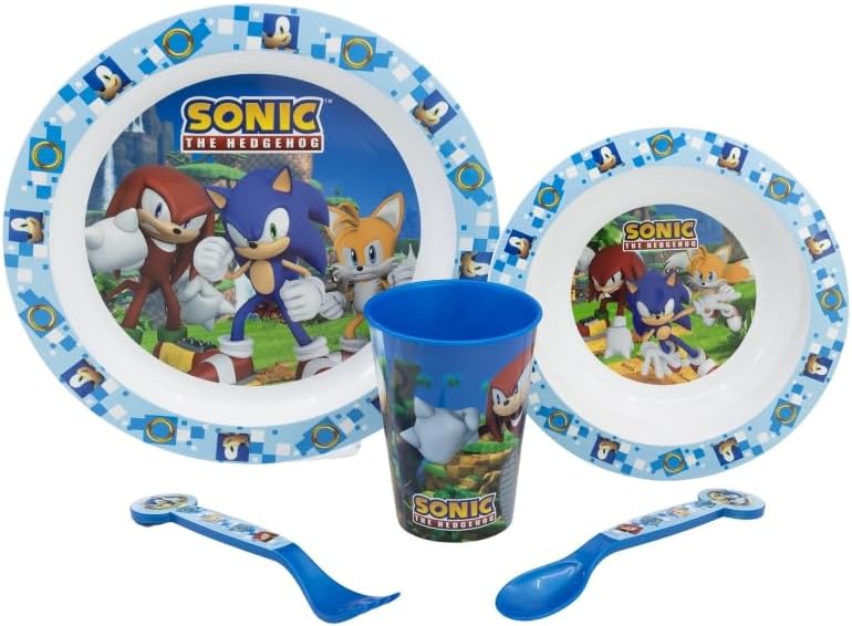 5PC Kids Cartoon Reusable Dinnerware Set