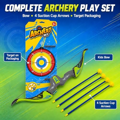 Kids Archery Set, Bow & Suction Cup Arrows