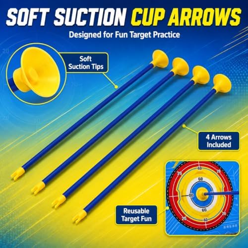 Kids Archery Set, Bow & Suction Cup Arrows