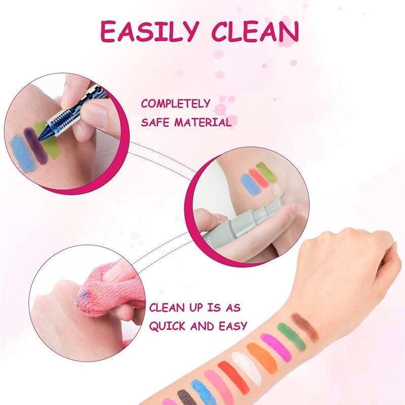 Kids Push-Up Face Paint Wax Crayons