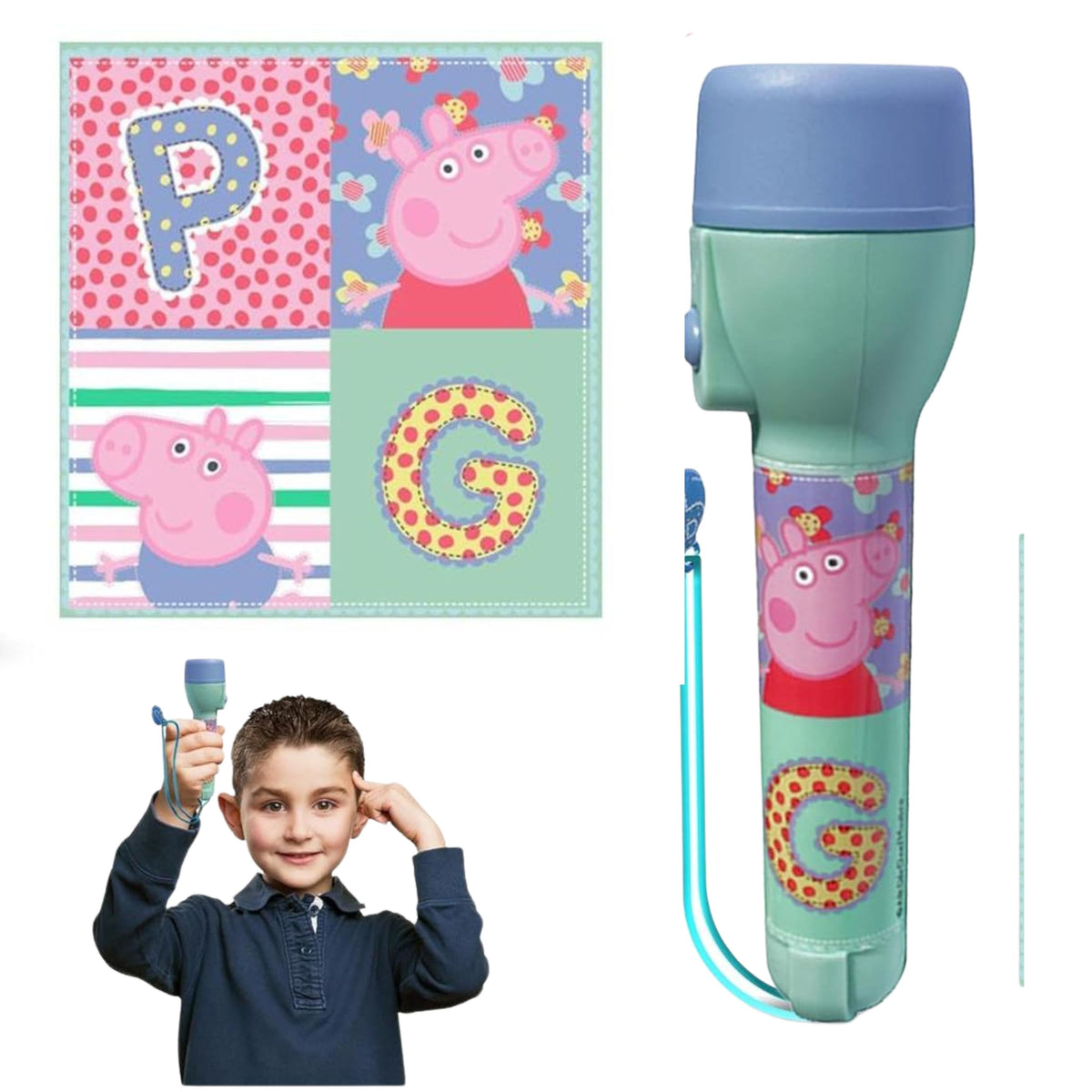 Peppa Pig Kids Licensed LED Torch with Lanyard