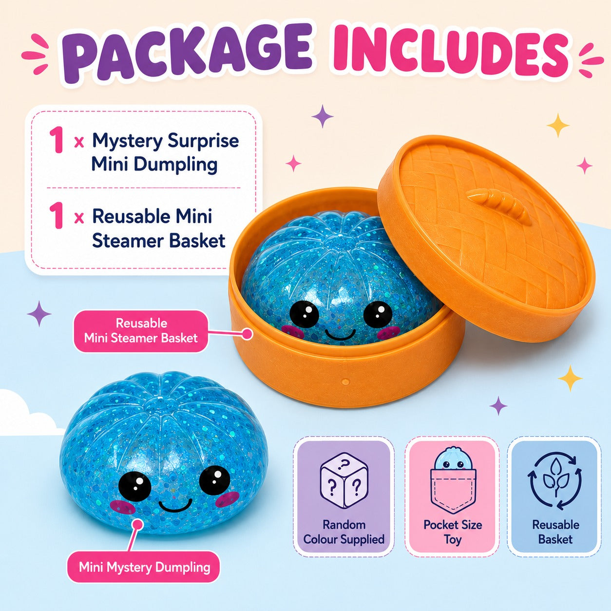 Glitter Mystery Surprise Mini Dumpling Toy