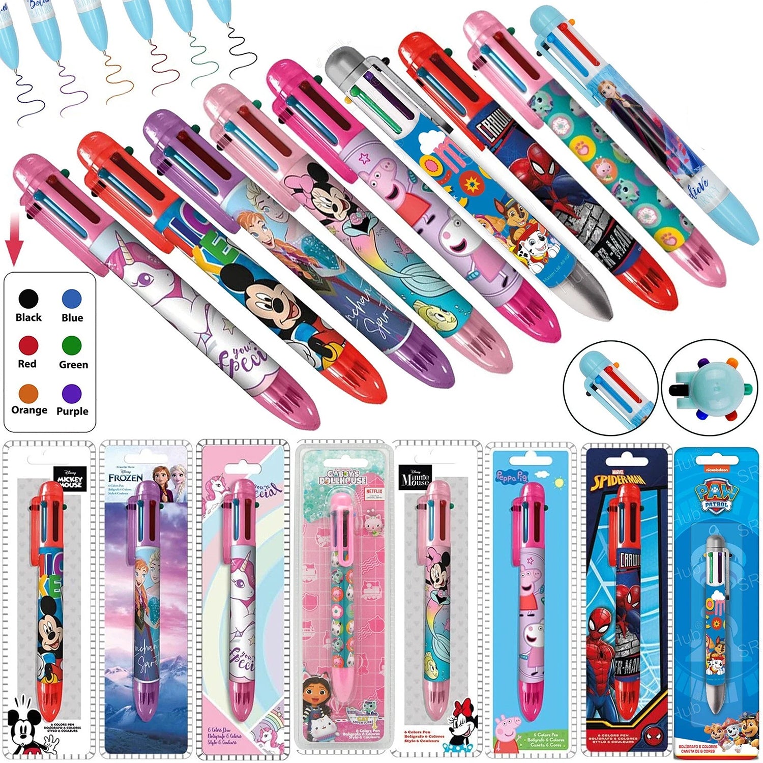 6 Color Pen - Assorted
