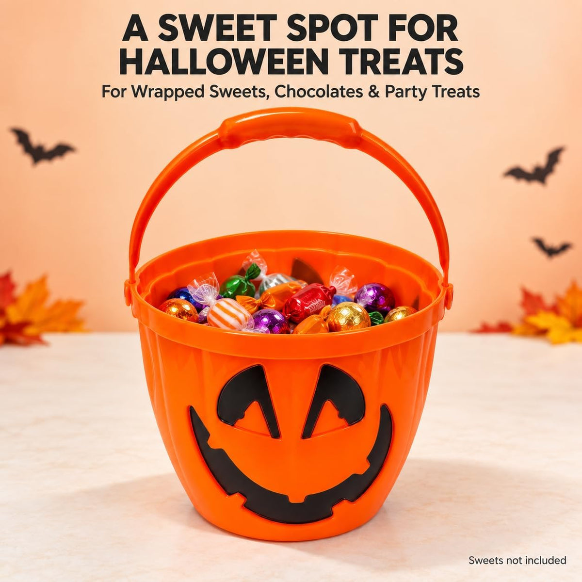 30cm Halloween Light Up Treat Bucket