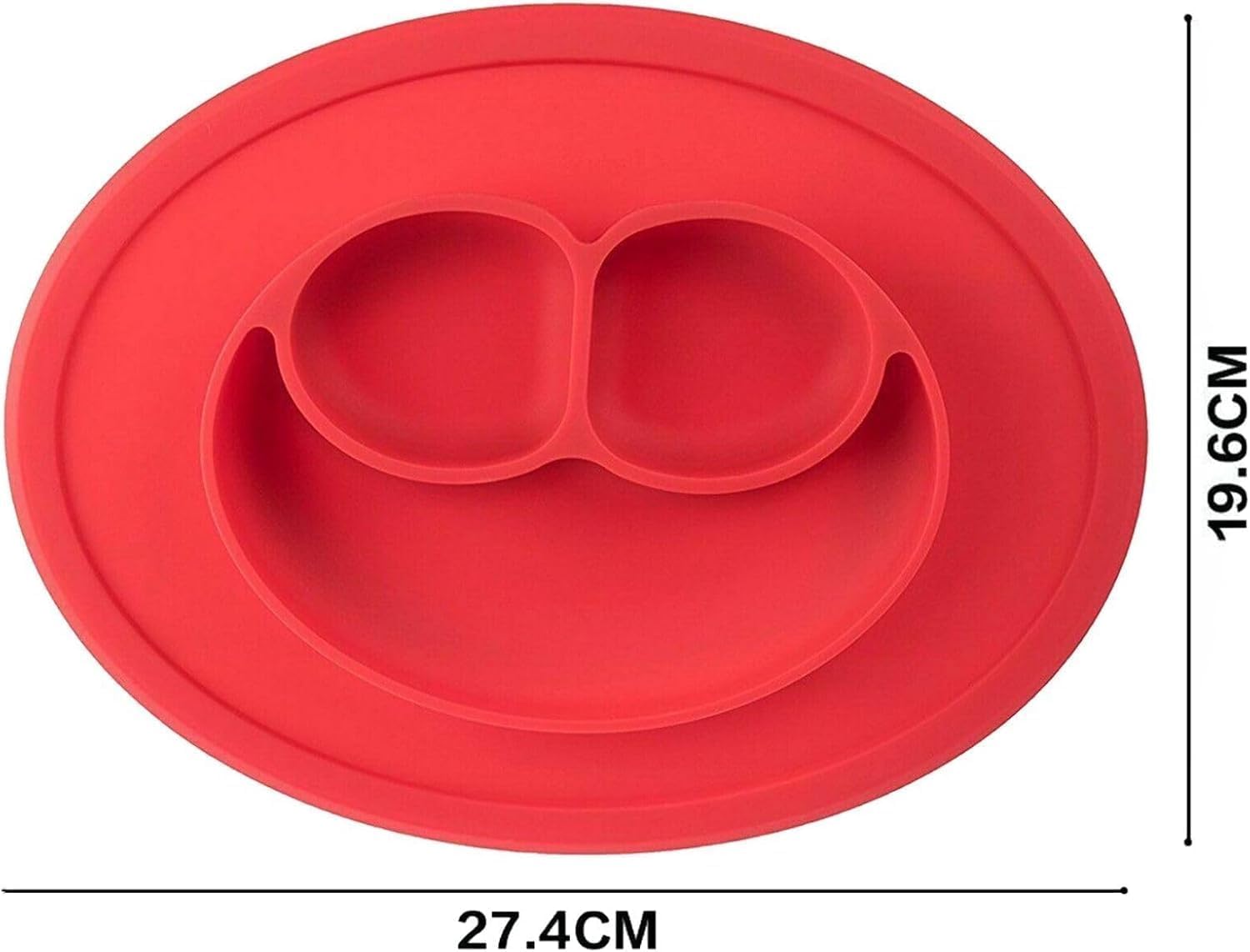 Silicone Baby Snack Mat - Red - Bowls & Plates