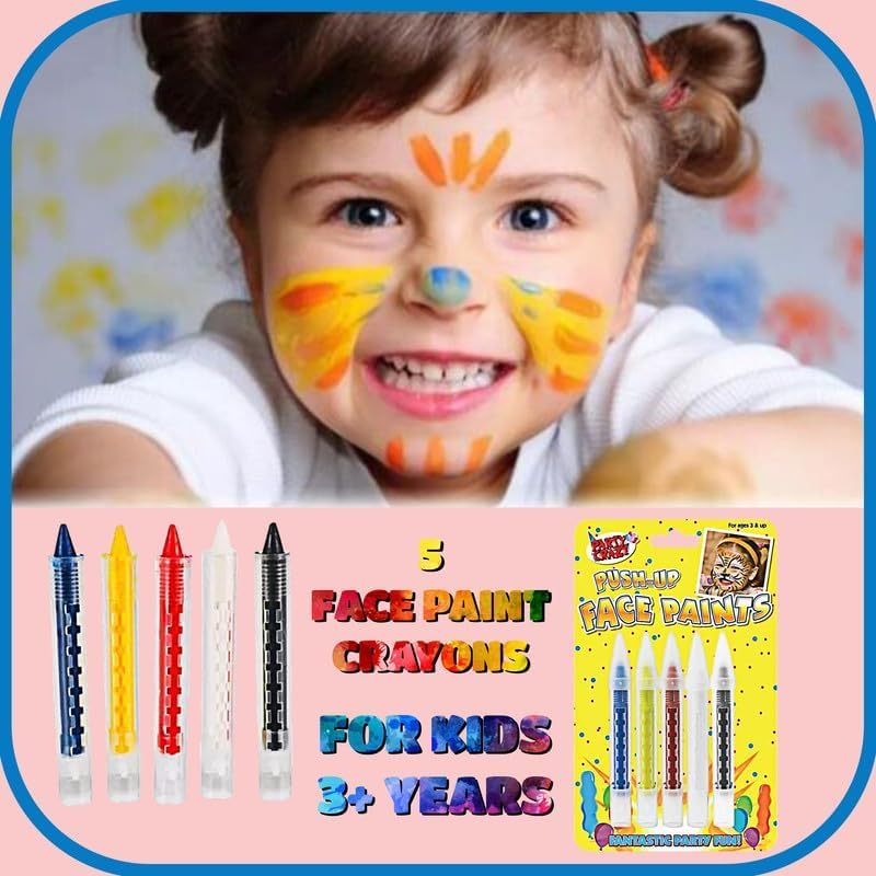 Kids Push-Up Face Paint Wax Crayons