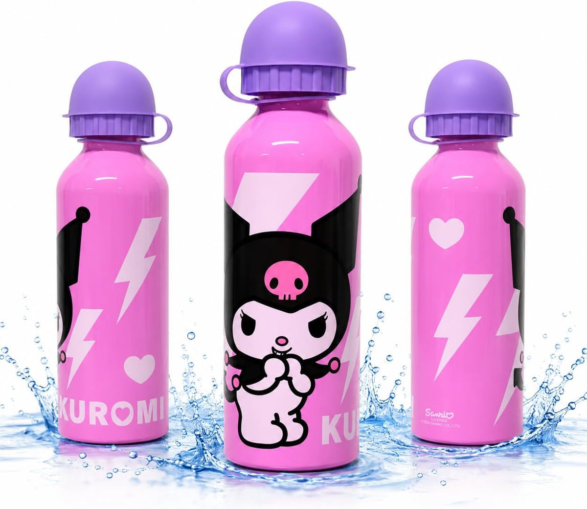 Kuromi Aluminium Water Bottles 500ml