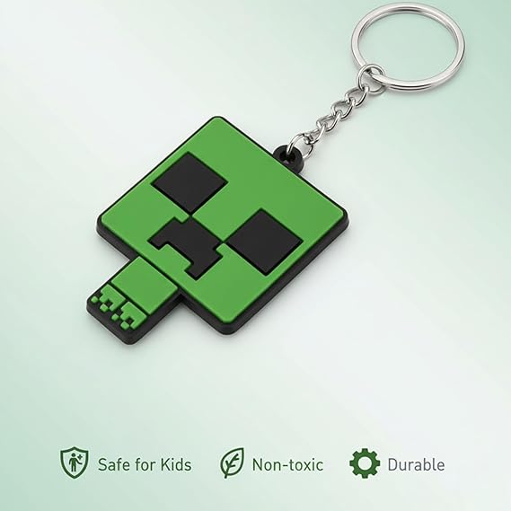 Creeper Keyring Kids Licensed Minecraft PVC Keyring - Random Design – view 3