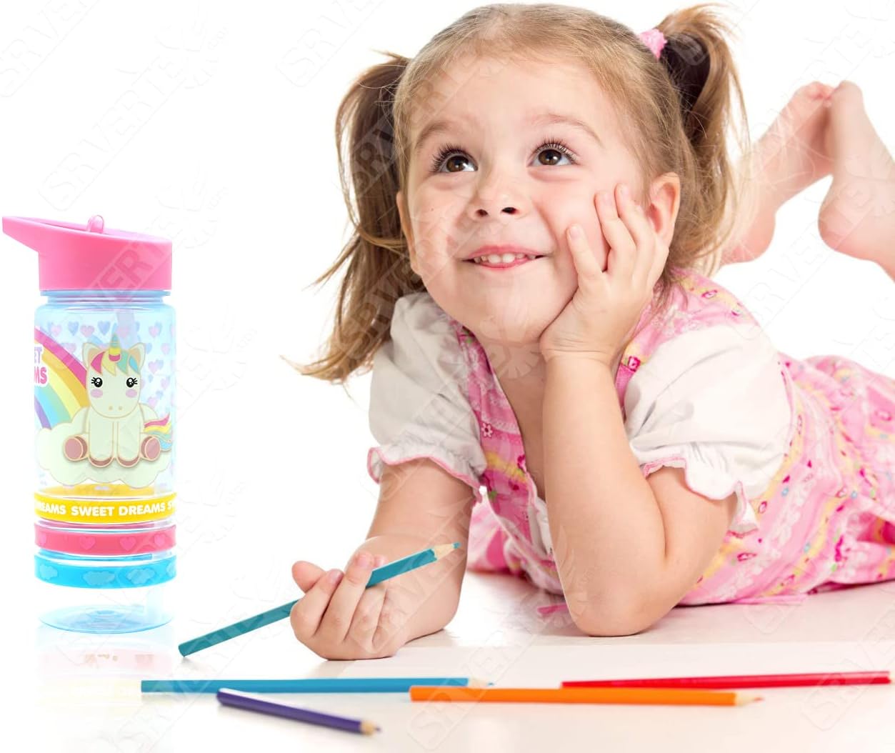 500ml Straw Sipper Kids Drink Bottle