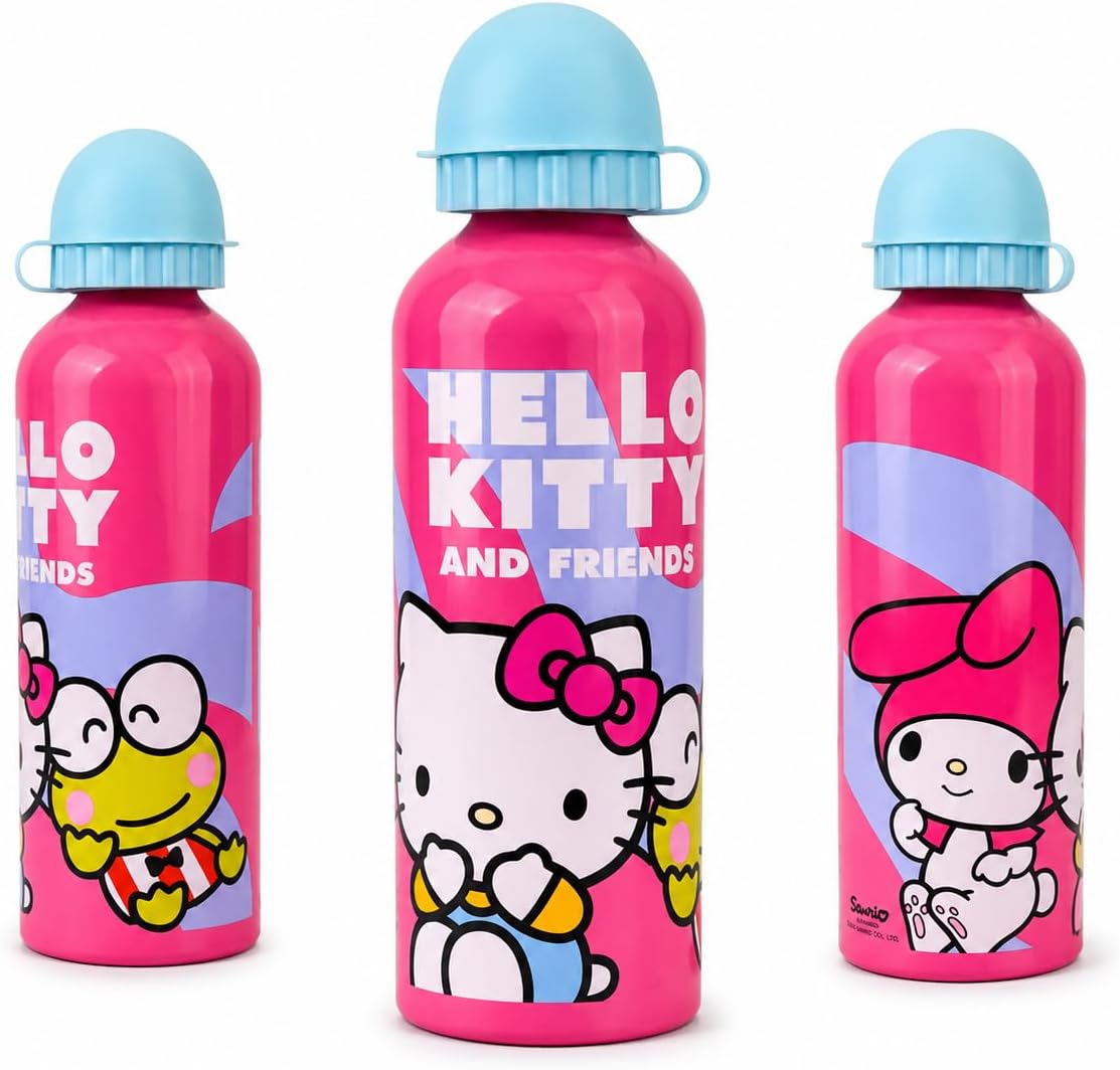 Hello Kitty Aluminium Water Bottles 500ml