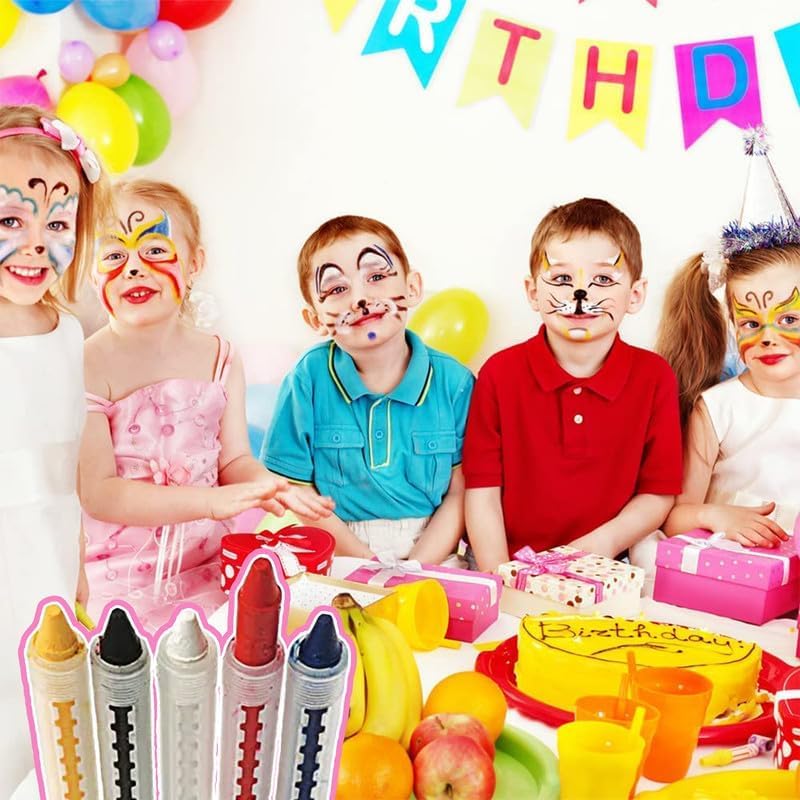 Kids Push-Up Face Paint Wax Crayons