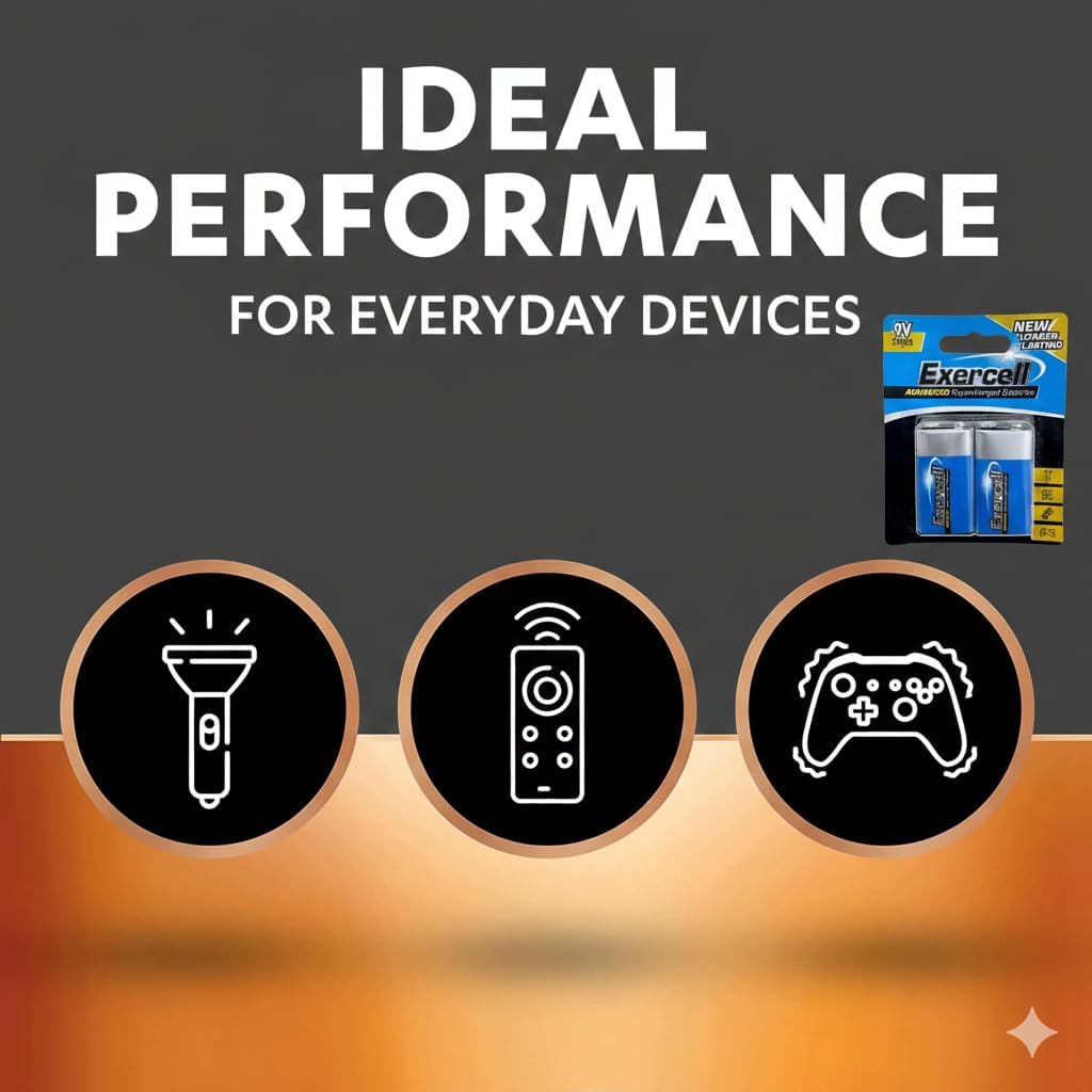 9V Heavy Duty Batteries – 2 Pack