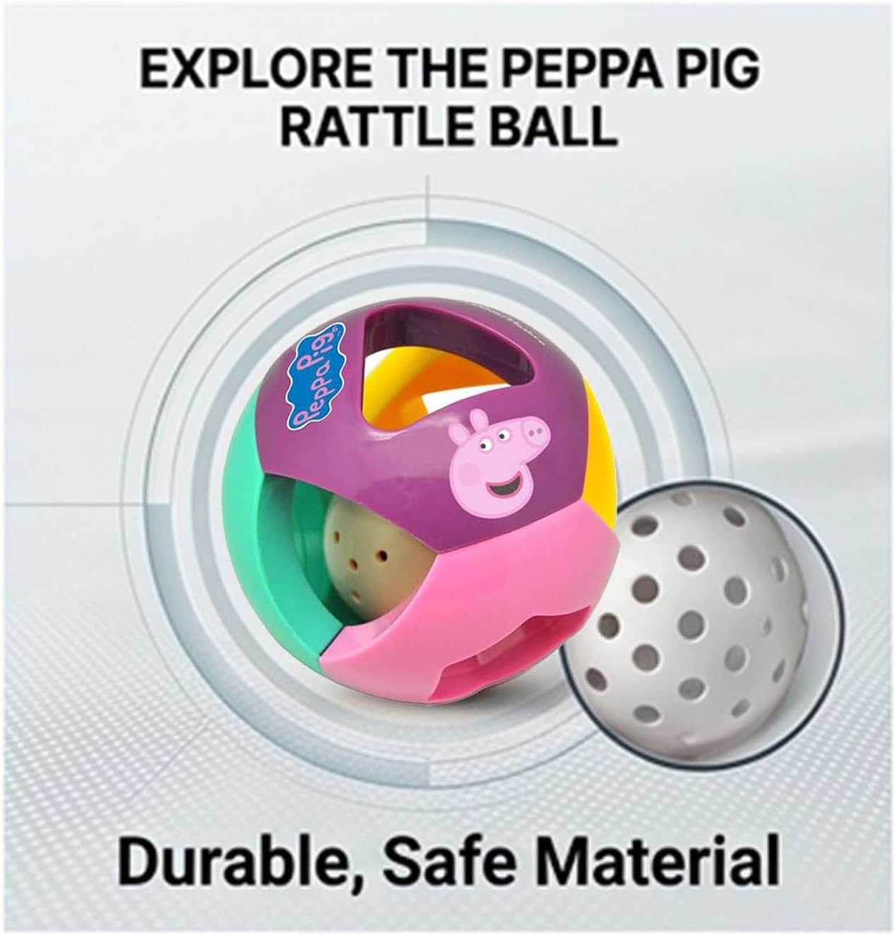 Baby Rattle Ball Sensory Toy 10cm