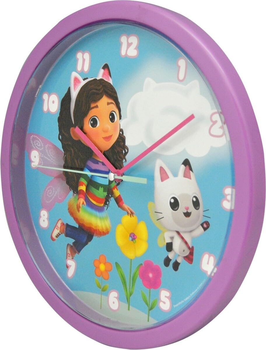Children Modern Wall Clock Battery Operated, Wall Decor Gift for Kids