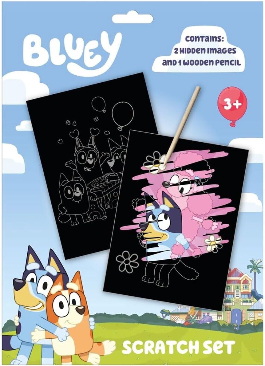 3Pcs Kids Scratch Art Craft Set with Wooden Stylus