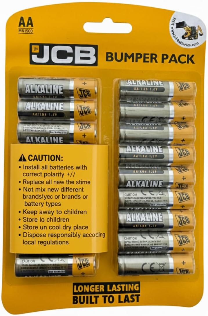 AA Alkaline Batteries – 18 Pack