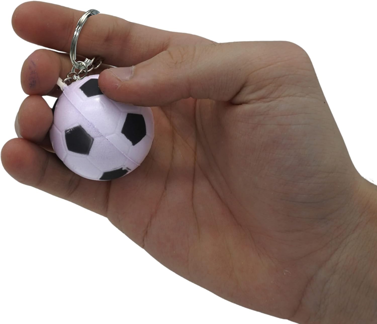 9cm Foam Sports Ball Keyring