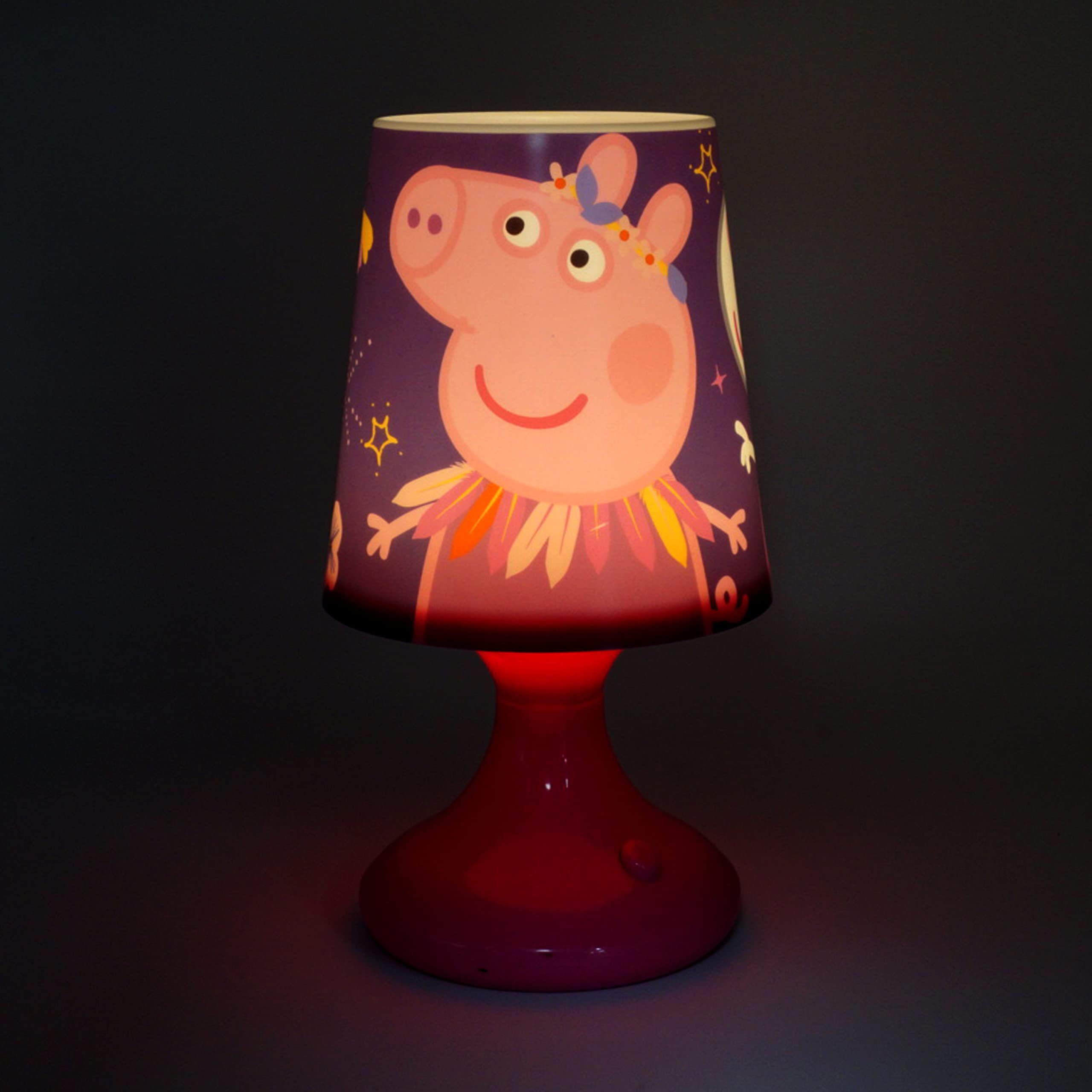 Table Lamp Battery Powered Bedside Lamp for Kids