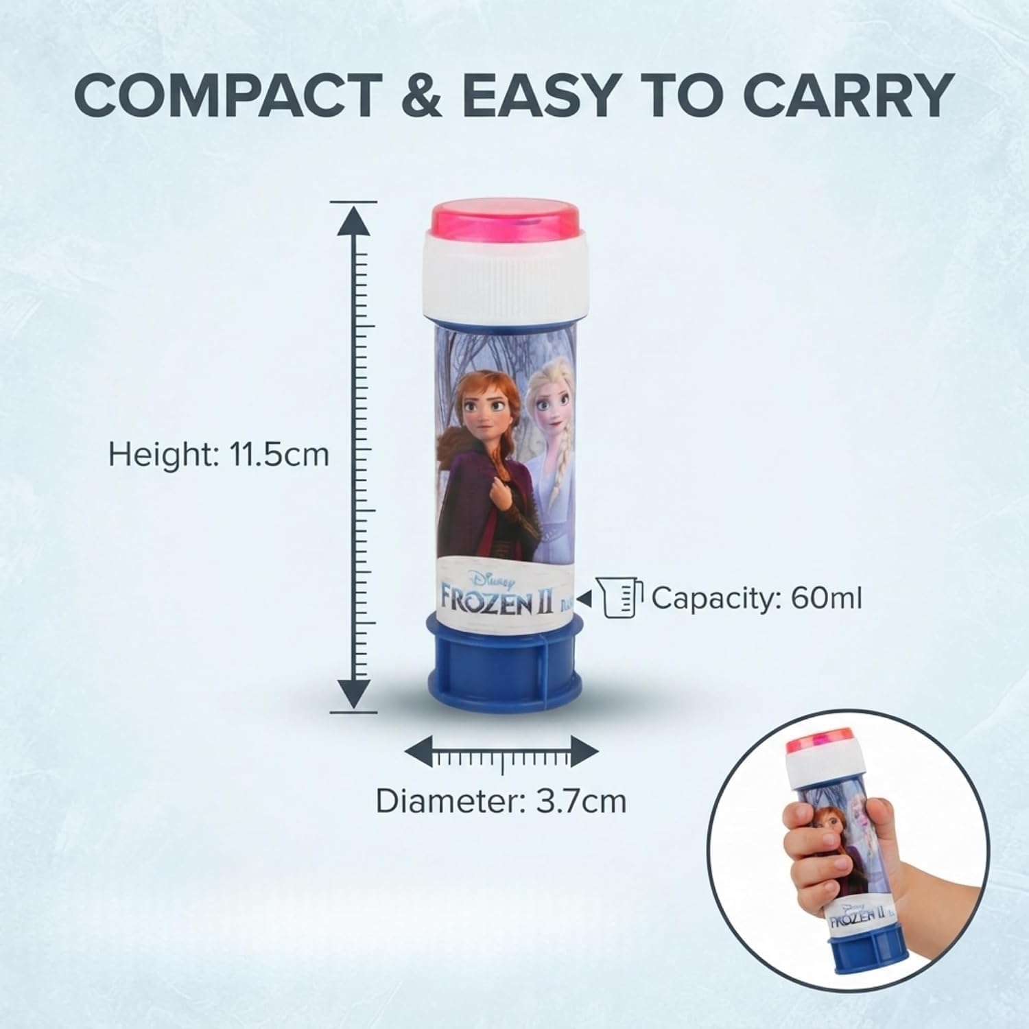 Frozen II 12Pcs Bubble Tubes with Wand