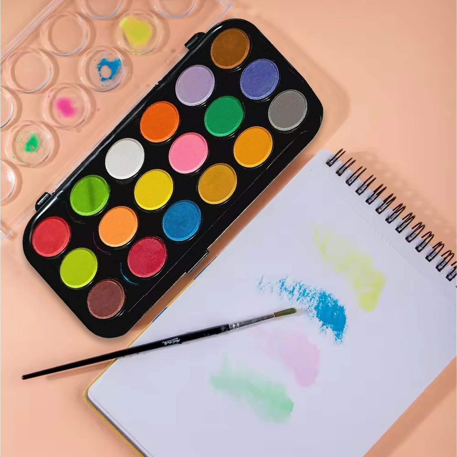 Watercolour Paint Set 18 Colours with Brush