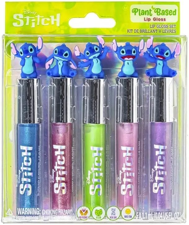 Disney Stitch 5Pcs Lip Gloss Set