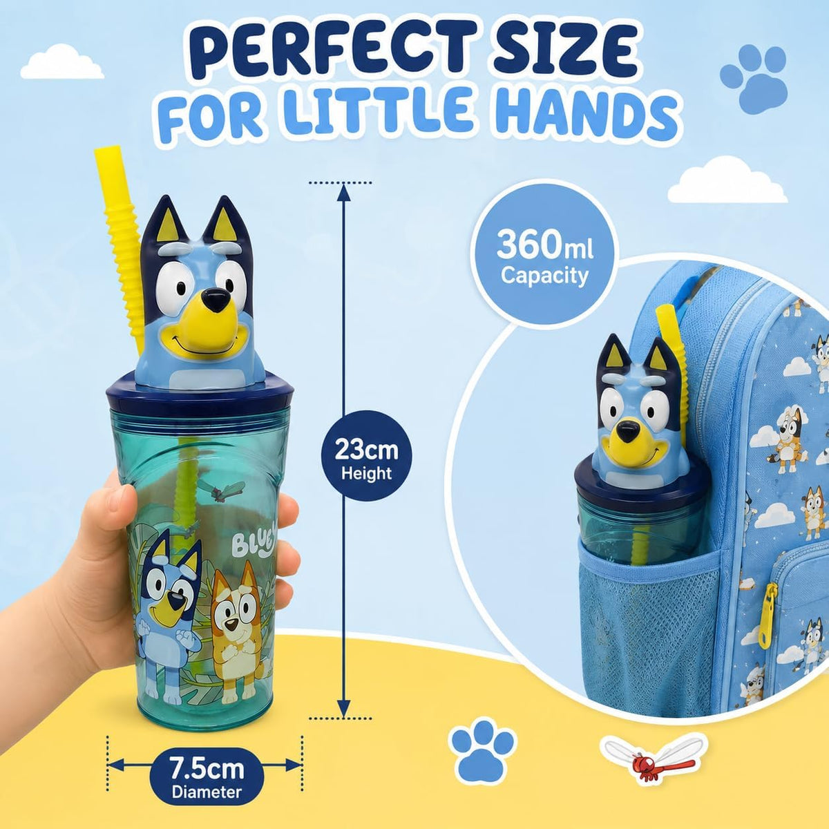 3D Figurine Bluey Tumbler - 360ml – view 2
