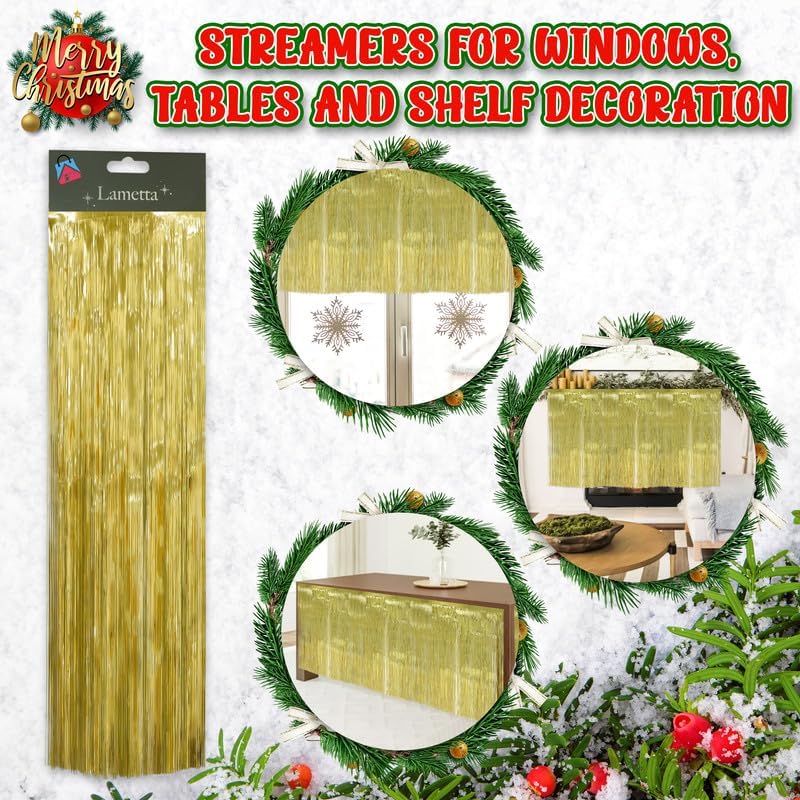 Lametta Tinsel Curtain for Christmas Decorations 50cm