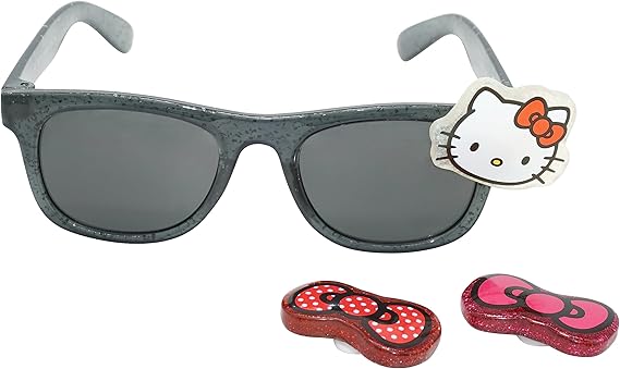 Hello Kitty Kids Licensed UV400 Sunglasses Interchangeable Charm Bows – view 2