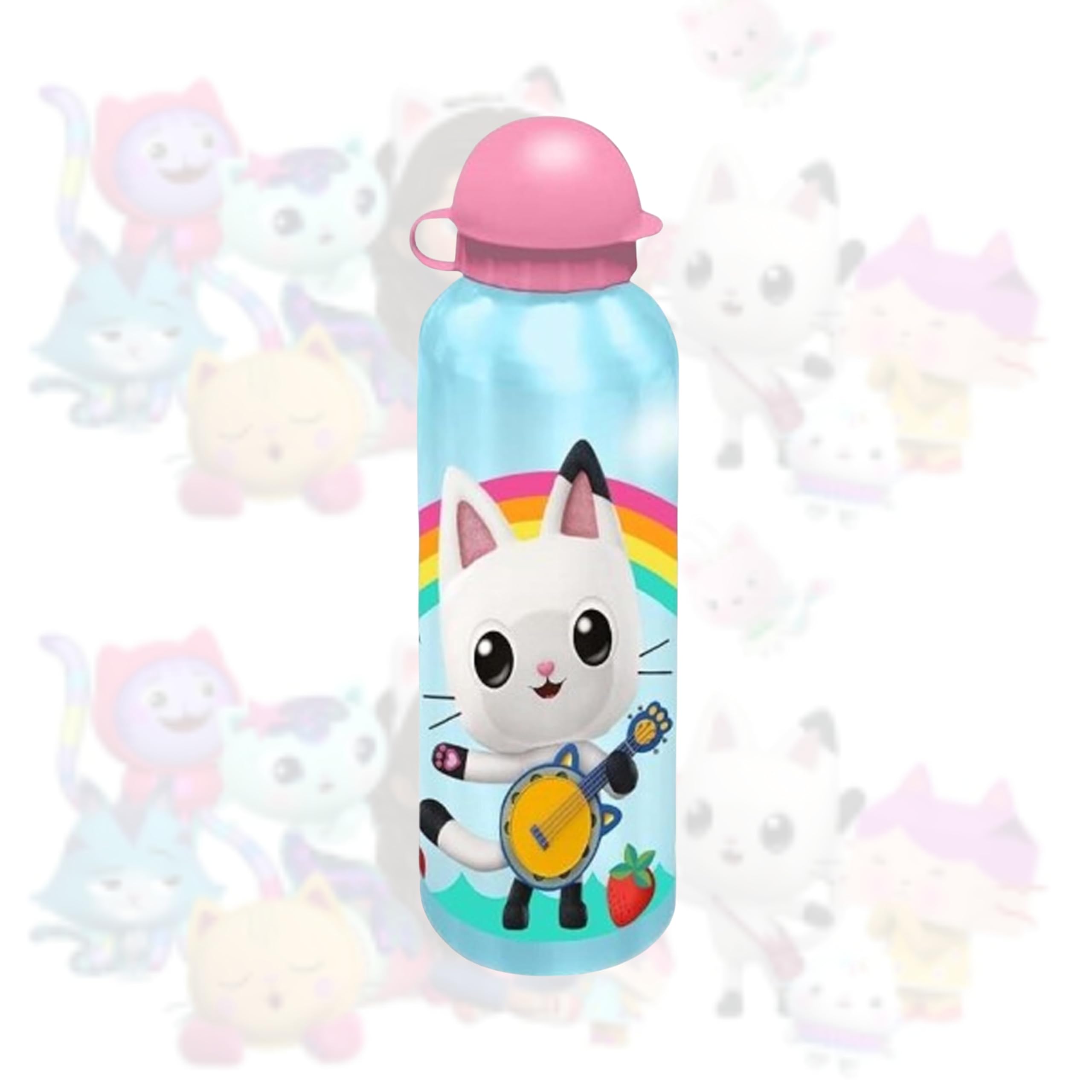 Gabbys Dollhouse Aluminium Water Bottle 500ml