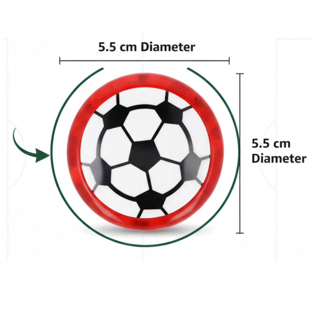 Sports Ball LED Light-Up YoYo 5.5cm - Rugby – view 3