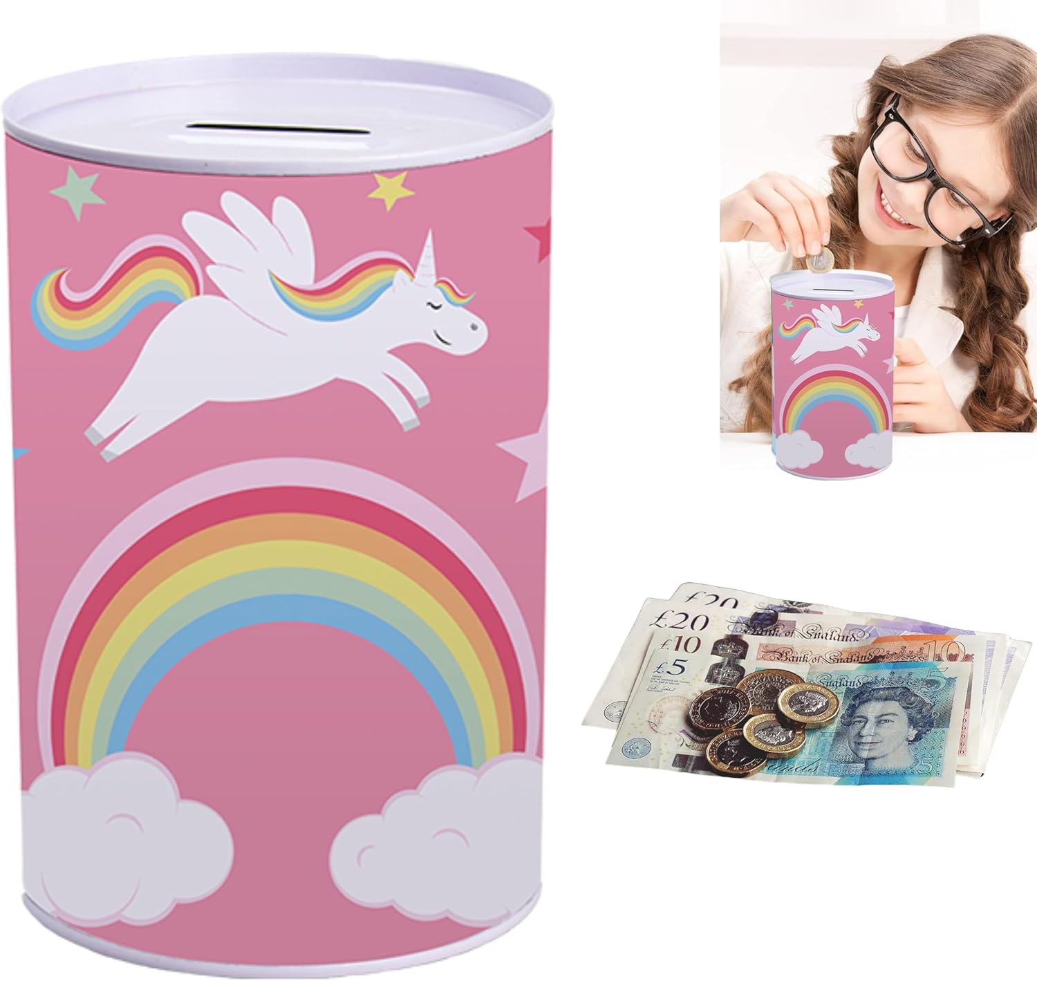Metal Money Box Tin 14cm