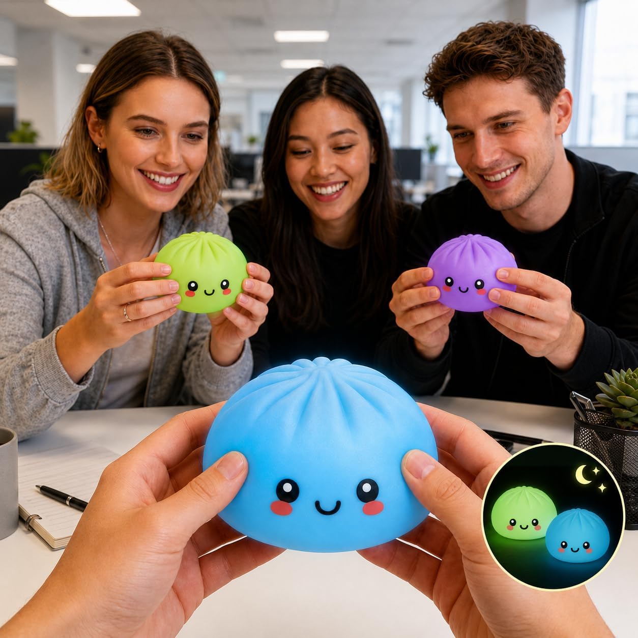 8.5cm Glow Up Dumpling Toy