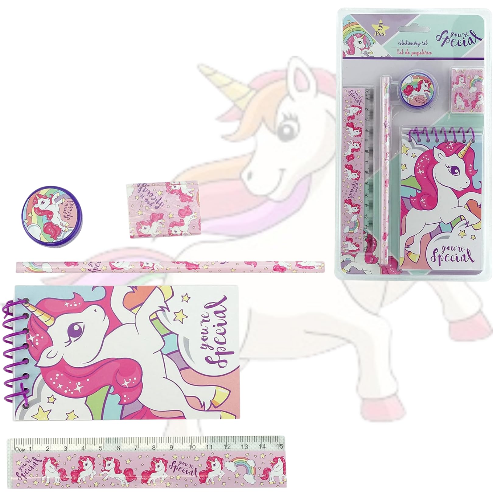 5PCs School Stationery Set