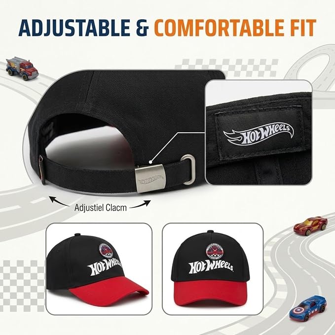 Hot Wheel Cotton Baseball Cap 3-8 Years
