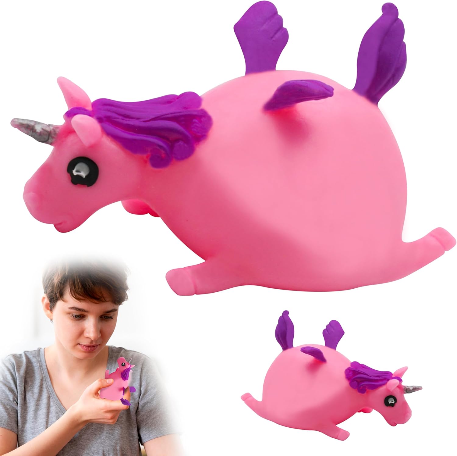 Kids Unicorn Splat Ball-Purple/Pink