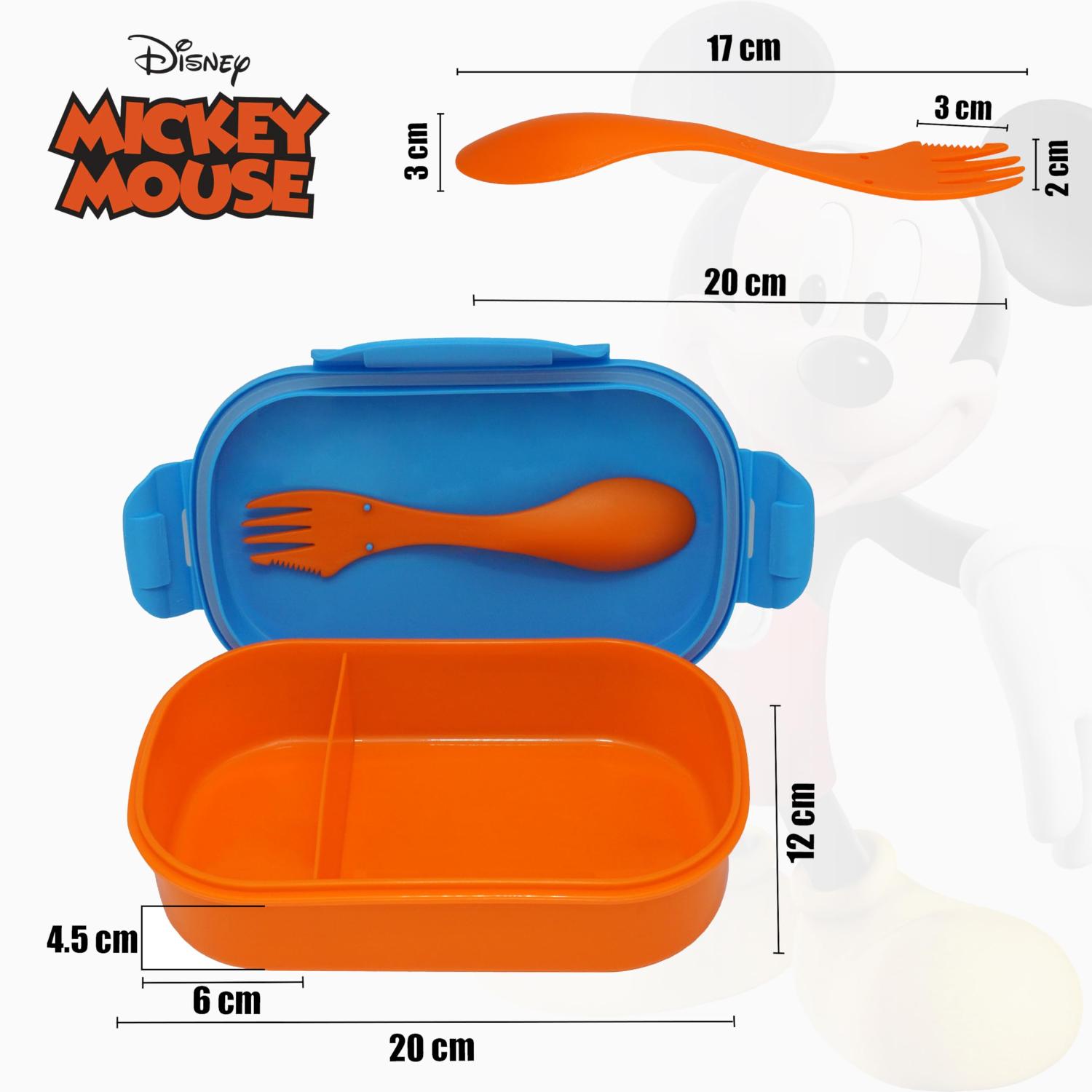 Kids BPA Free Plastic Lunch Box with Cutlery - Assorted