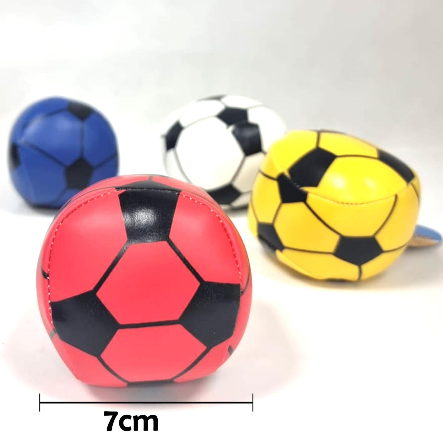 4 Pcs Random Colors Soft Bouncy Hexagonal Ball 7cm
