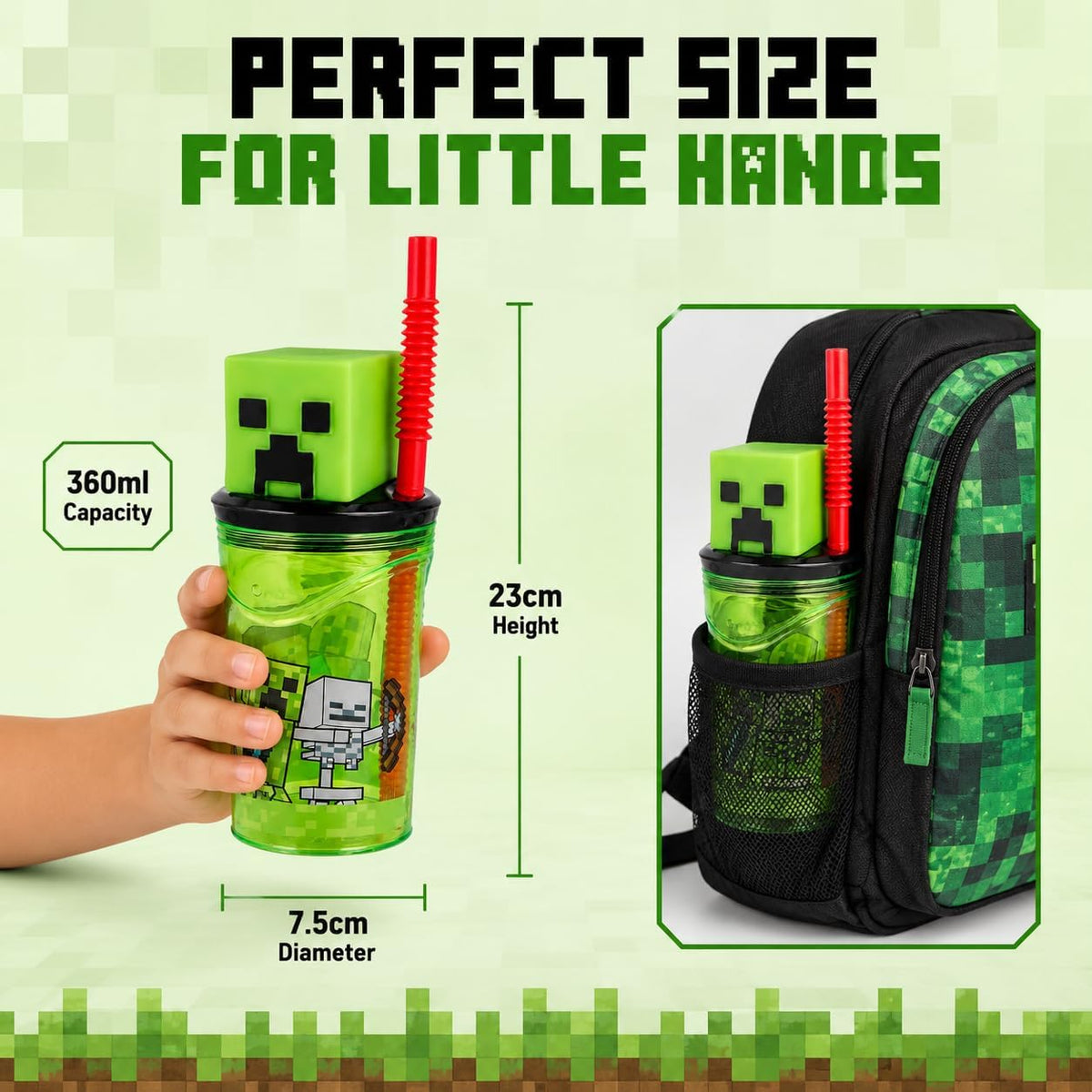 3D Figurine Minecraft Tumbler - 360ml – view 2
