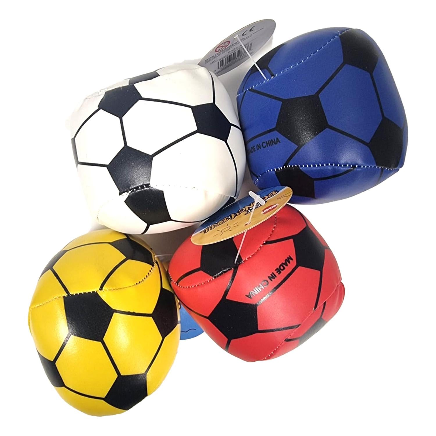 4 Pcs Random Colors Soft Bouncy Hexagonal Ball 7cm