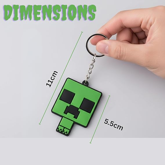 Creeper Keyring Kids Licensed Minecraft PVC Keyring - Random Design – view 2