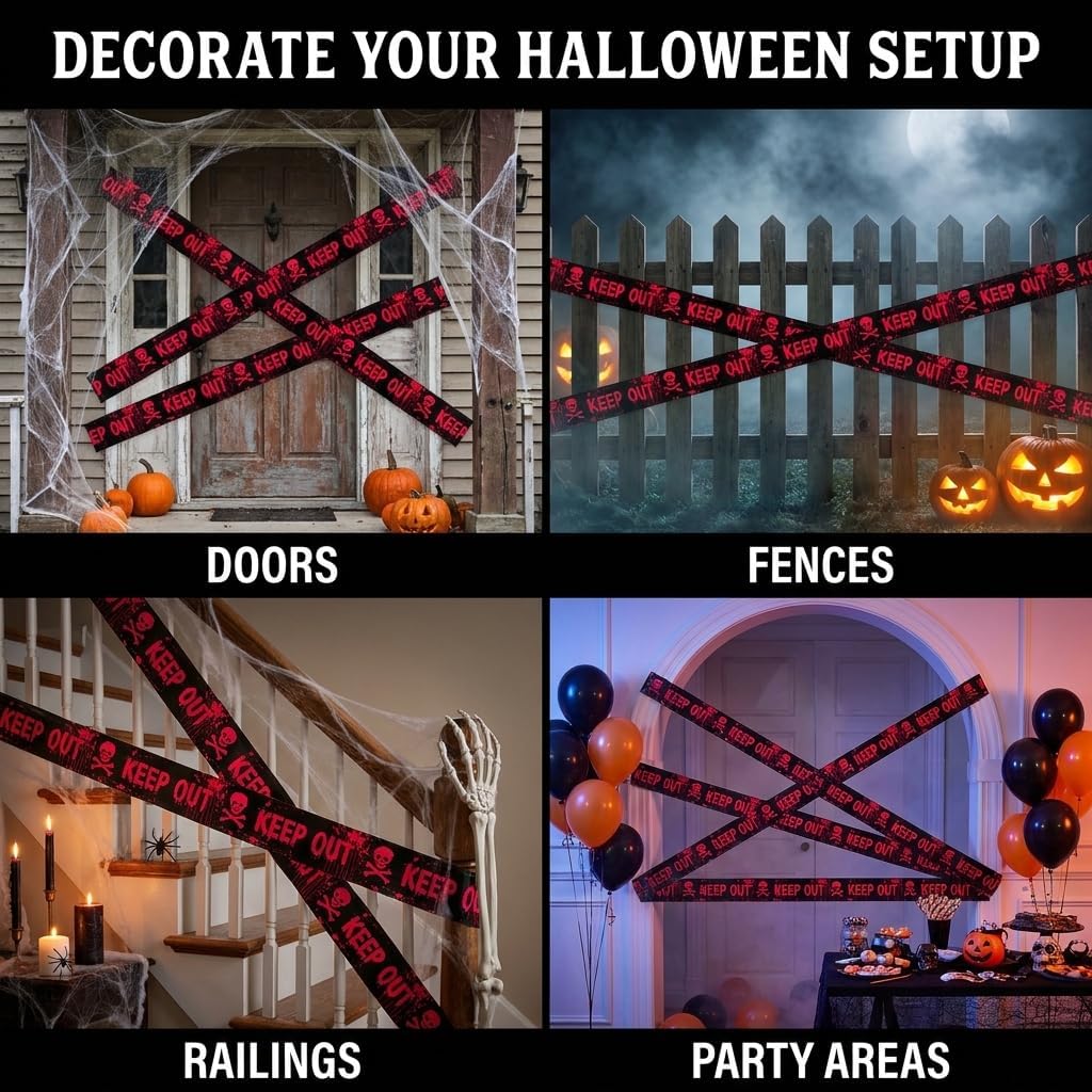 Halloween Fright Tape KEEP OUT 2 Rolls
