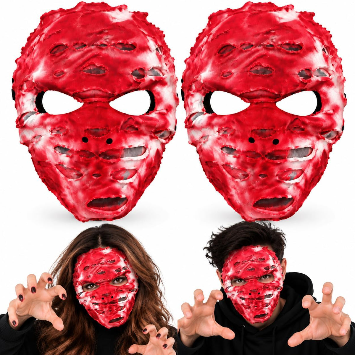 25cm Halloween Bloody Bandage Skull Mask