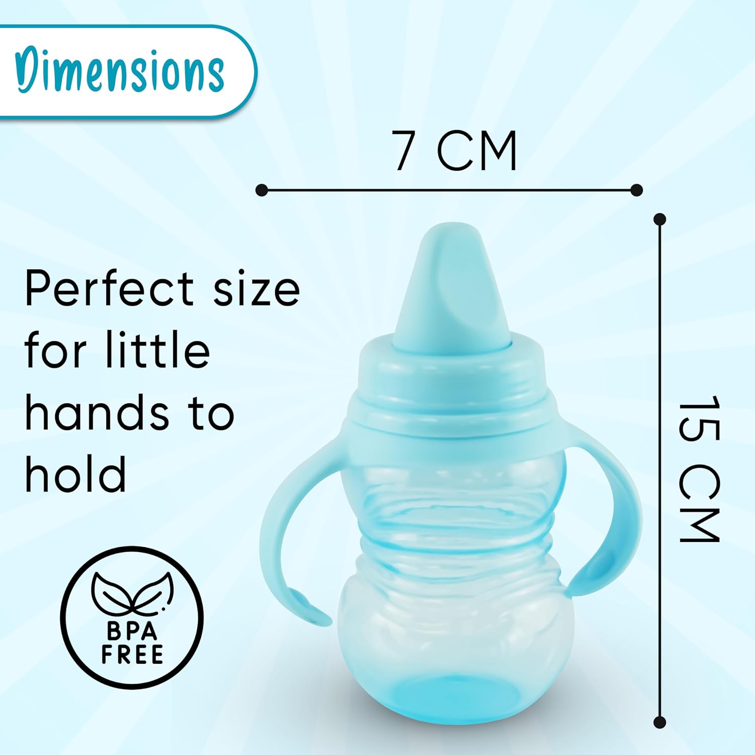 Soft Spout Sipper Bottle with Handle - 290ml/10oz