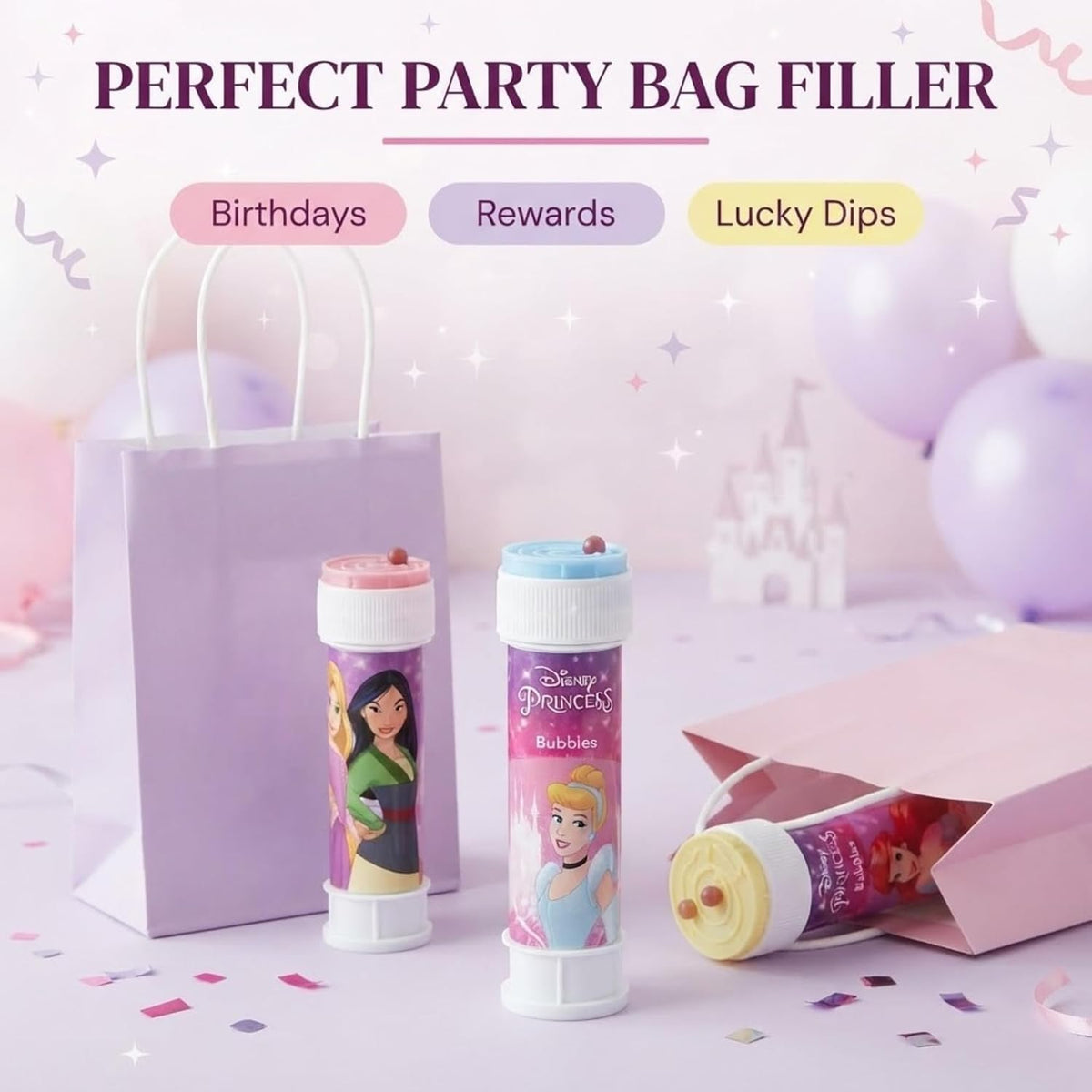 Disney Princess Bubble Tubes 12 Pack – view 6