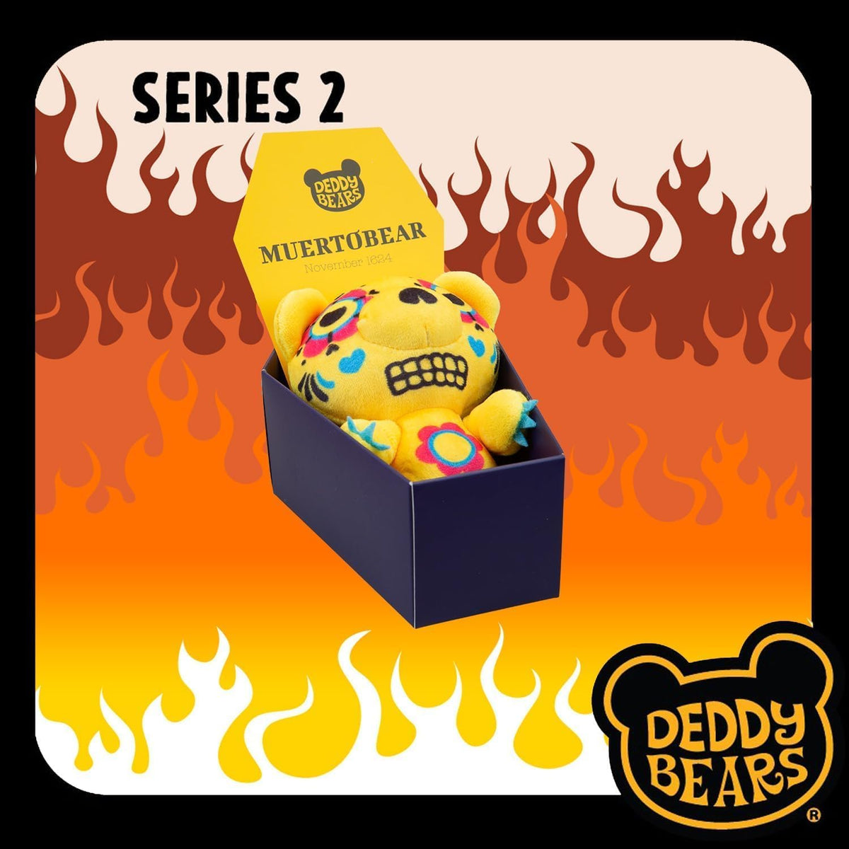 Muertobear Halloween Plush Deddy Bears Coffin - 15cm Series 2