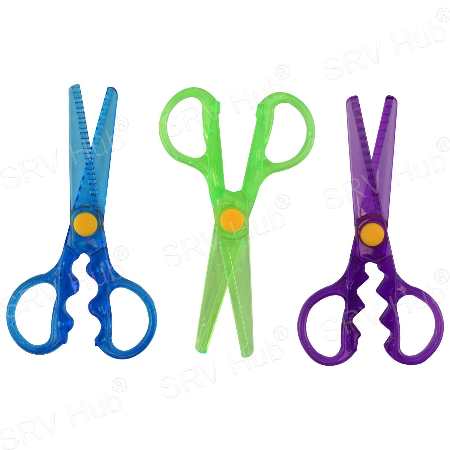 Kids Craft Scissors Safety & Decorative Scissor Set