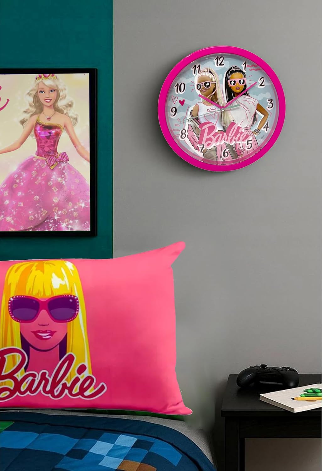 Barbie Kids Licensed Round Wall Clock 25cm – view 5
