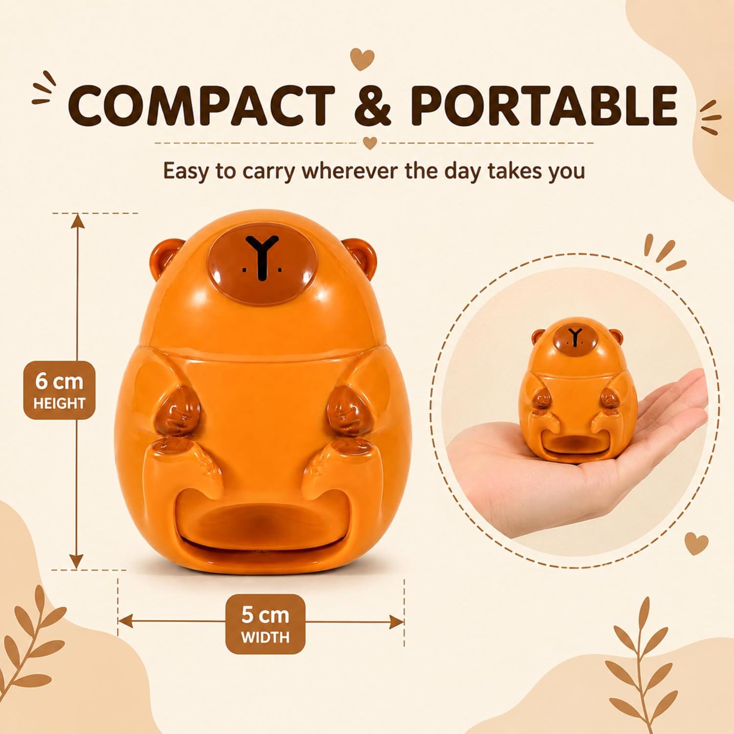 Capybara Slow Rising Random Squishy Toy-6CM