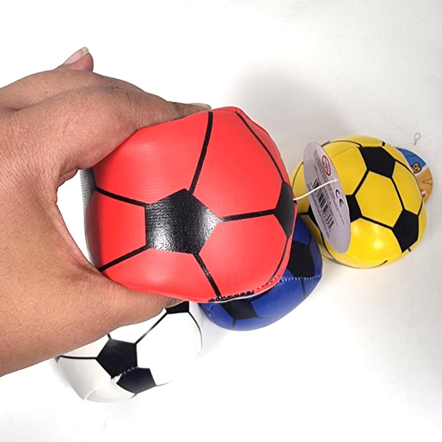 4 Pcs Random Colors Soft Bouncy Hexagonal Ball 7cm