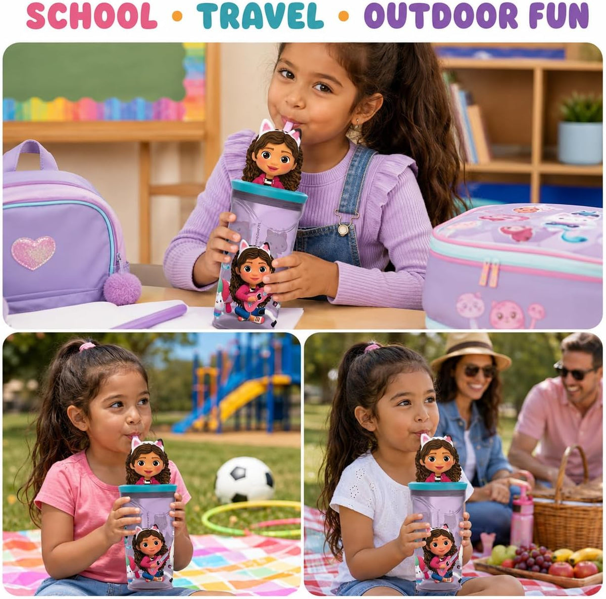 3D Figurine Gabbys Dollhouse Tumbler - 360ml – view 5